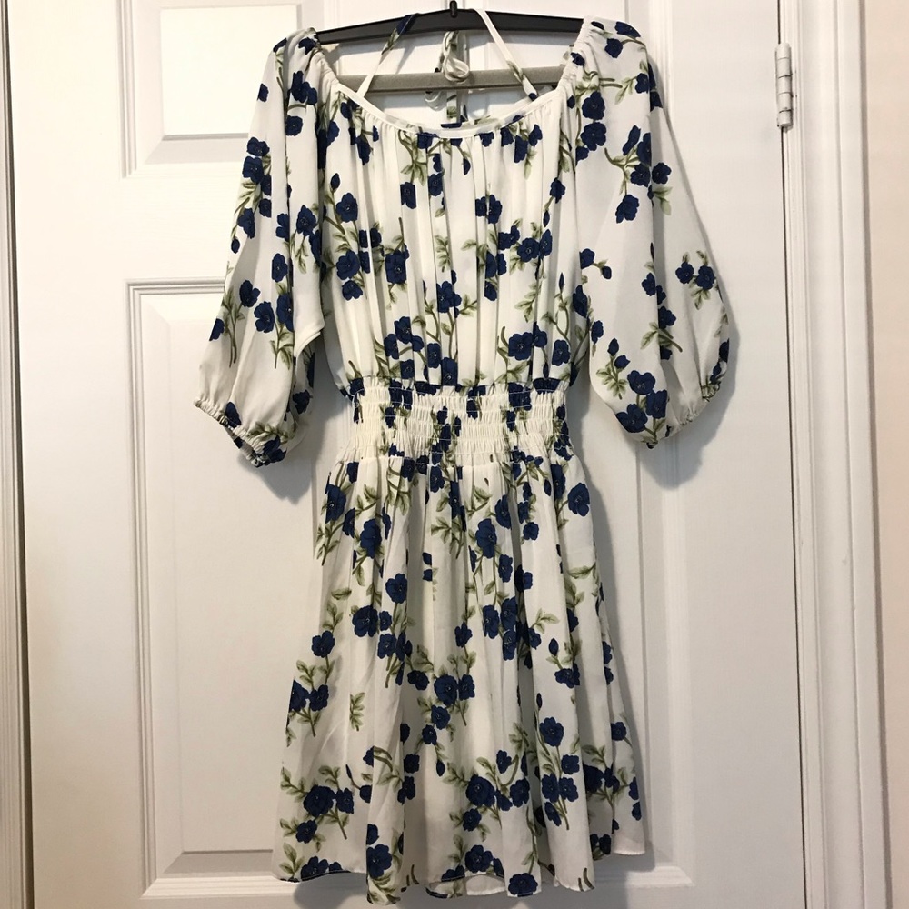Chiffon floral minidress